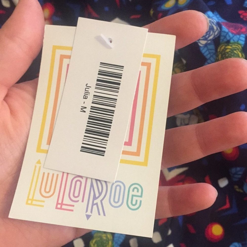 M LuLaRoe‎ Julia Dress DD22 1550 - Picture 4 of 5